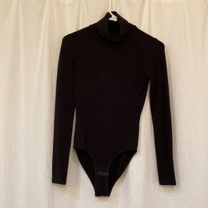 MADEWELL size XS black turtleneck bodysuit